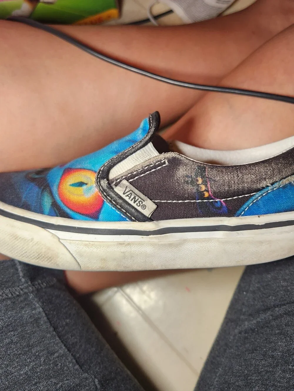 VANS - KPOP DEMON HUNTERS DERPY TIGER Kids Slip-On Sneakers
